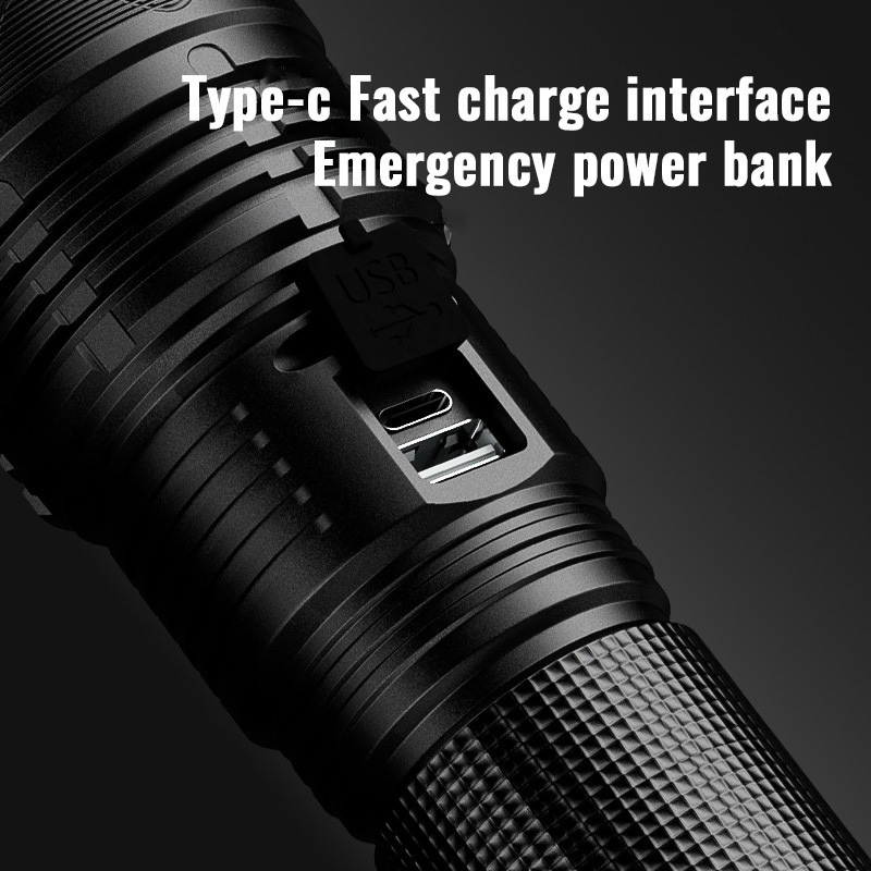 trending products 2024 new arrivals camping promotional  strong mini  rechargeable long range powerful  torch light