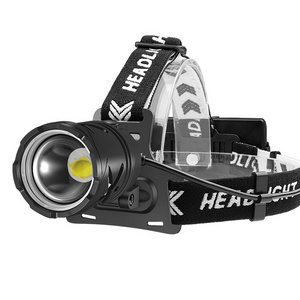 Powerful XHP70 Led Headlamp Telescopic Zoom Headlight Rechargeable Camping Head Flashlight