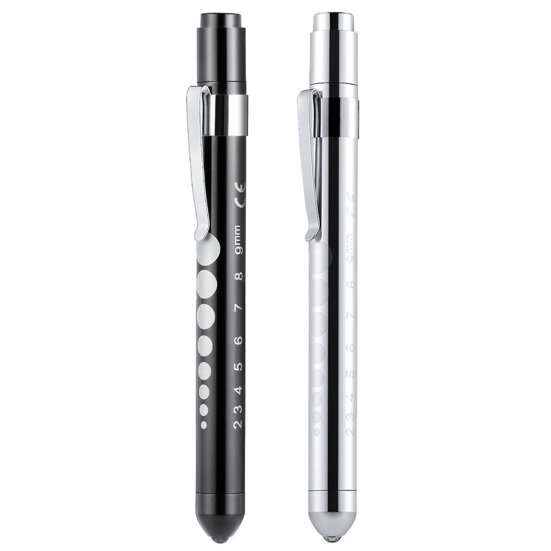 2AAA Battery linterna medica Aluminium Alloy nurse medical flashlight pen torch light medical penlight with Clip