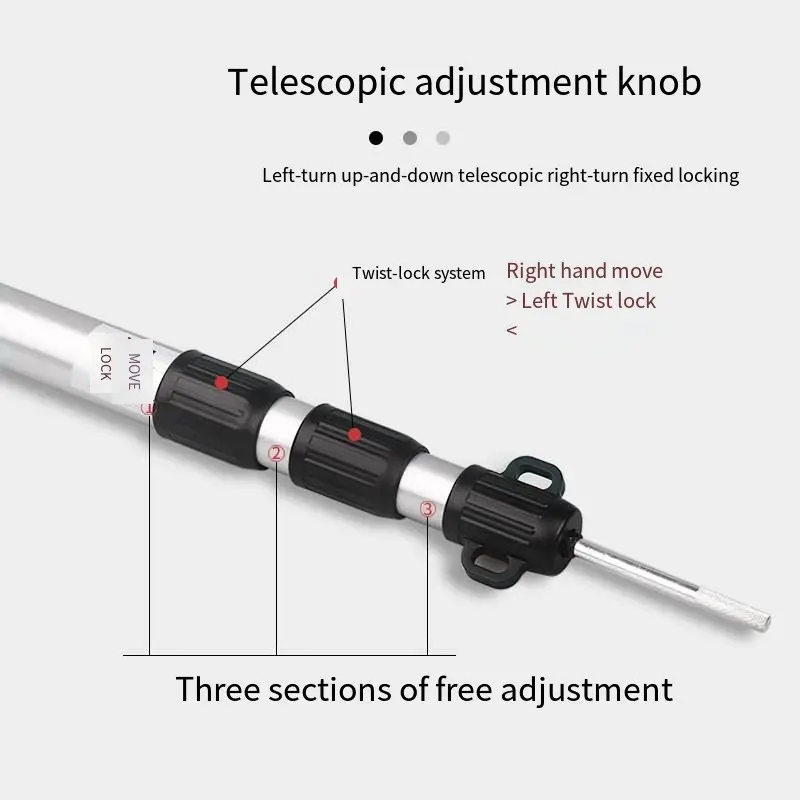 Telescoping Lightweight Tent Poles Aluminum Adjustable Camping Tarp Poles for Shelter, Hammock Rain Fly, Awning