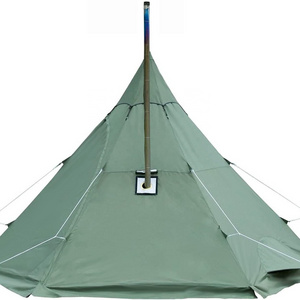 best quality Pomoly OEM  factory Snow Skirt Ultralight Outdoor Tent With Chimney Hole Camping Pyramid Tent