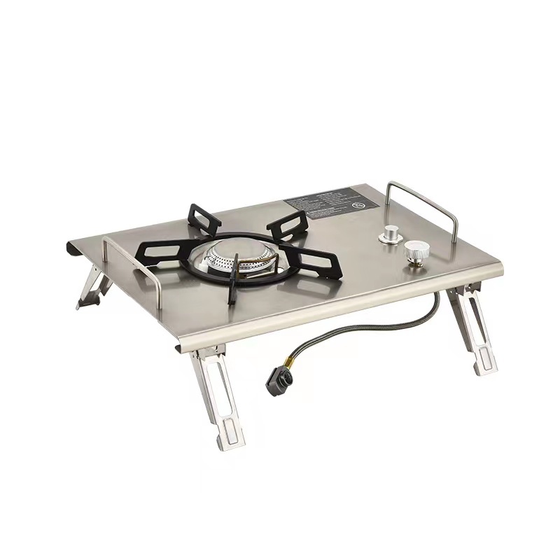 Outdoor Glamping IGT Grills Camping Gas Burner Stove Portable Gas Stove Wood Light Weight Outdoor Camping Hiking Travelling 3-5