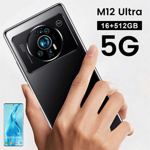 New Arrival Cell Phone M12 Ultra 16GB+1T Original Mobile Phones With GPS BT WiFi Android 4G 5G Unlocked Smartphone