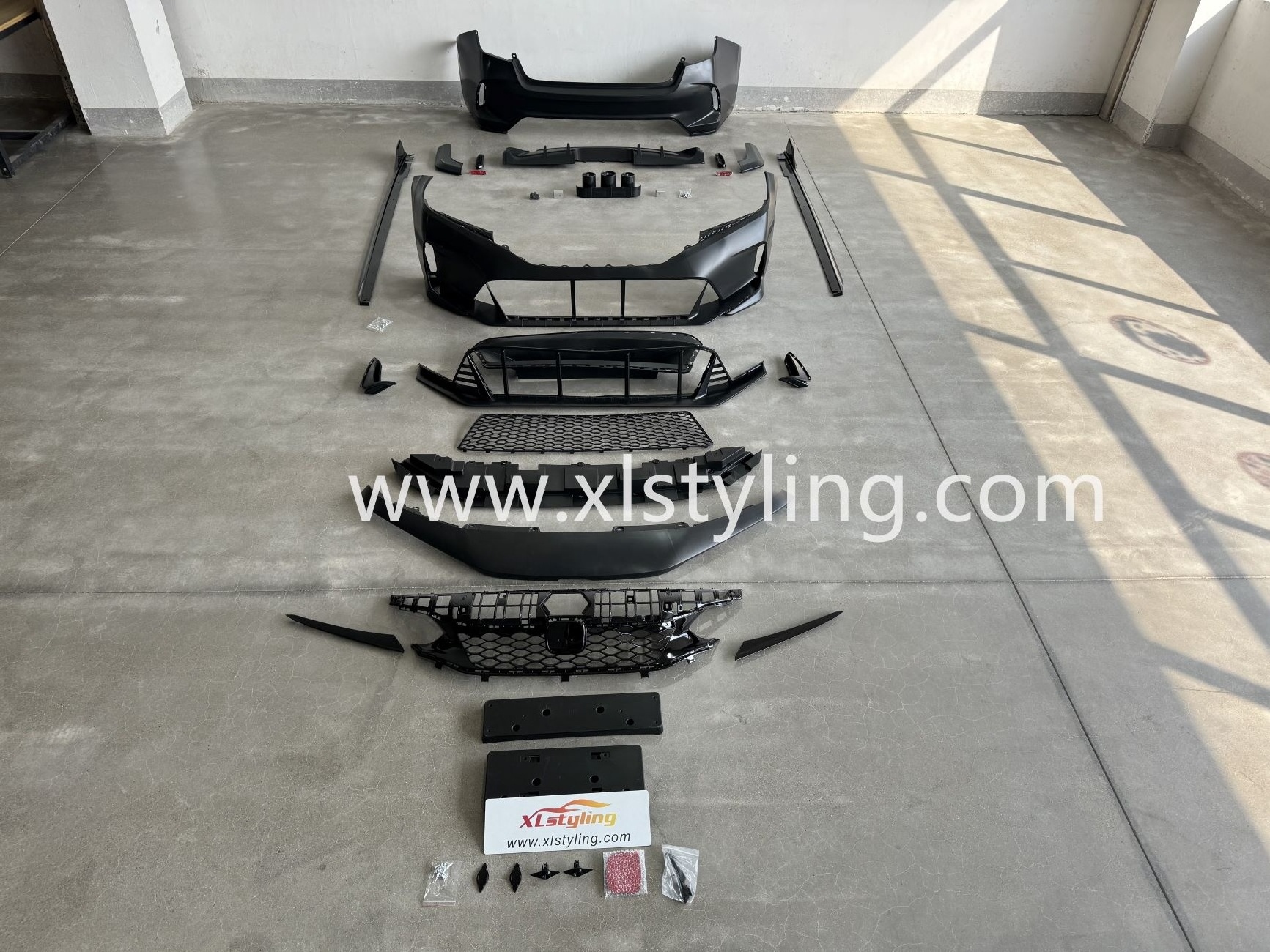 Car bumper facelift for civic 2021+ upgrade to type R bodykit conversion front rear bumper diffuser