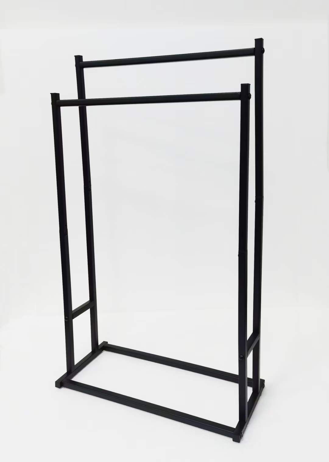 Newest black Bathroom Standing Stainless Steel Towel Rack Tower Shelf Towel Dryer Hanger