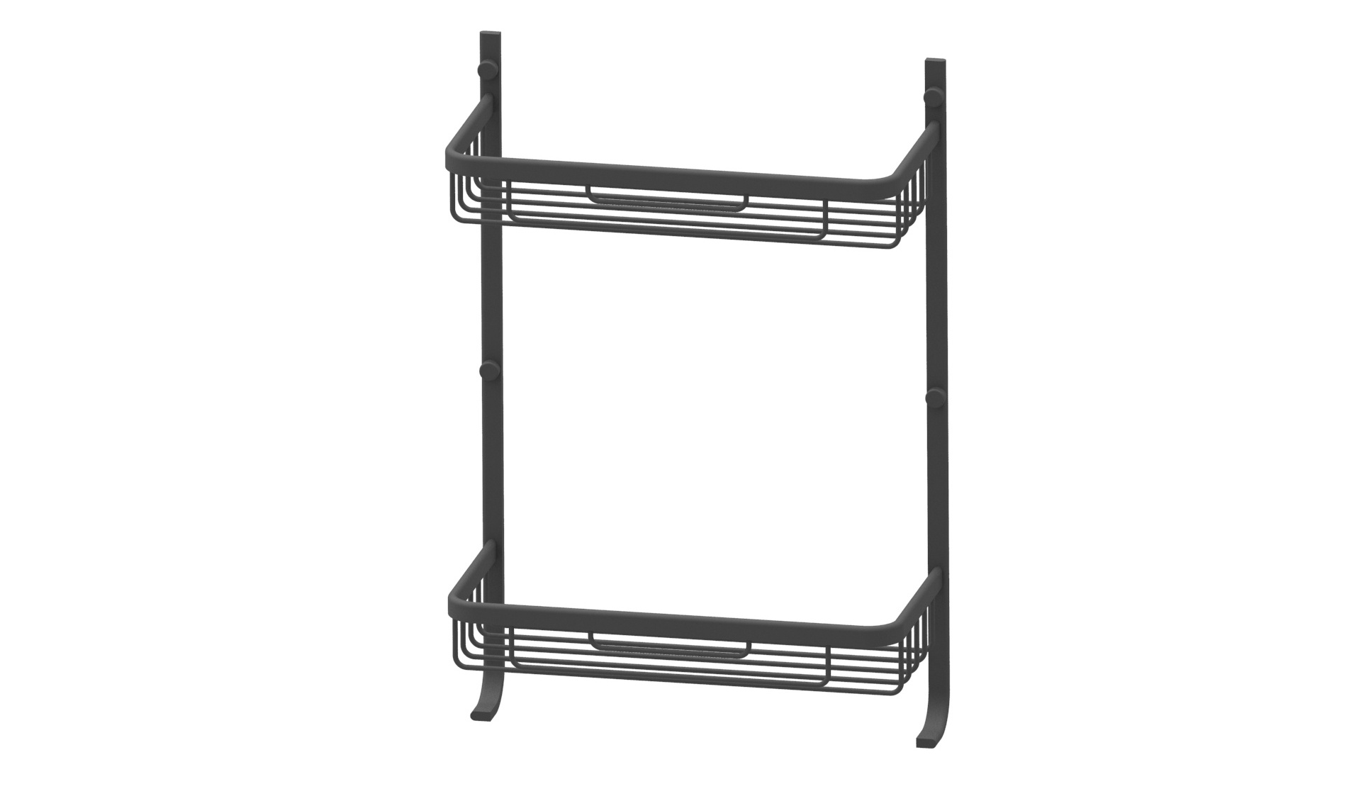 Bathroom matt black brass Shower Caddy Organizer Over Door Hanging corner Shelf storage baskets