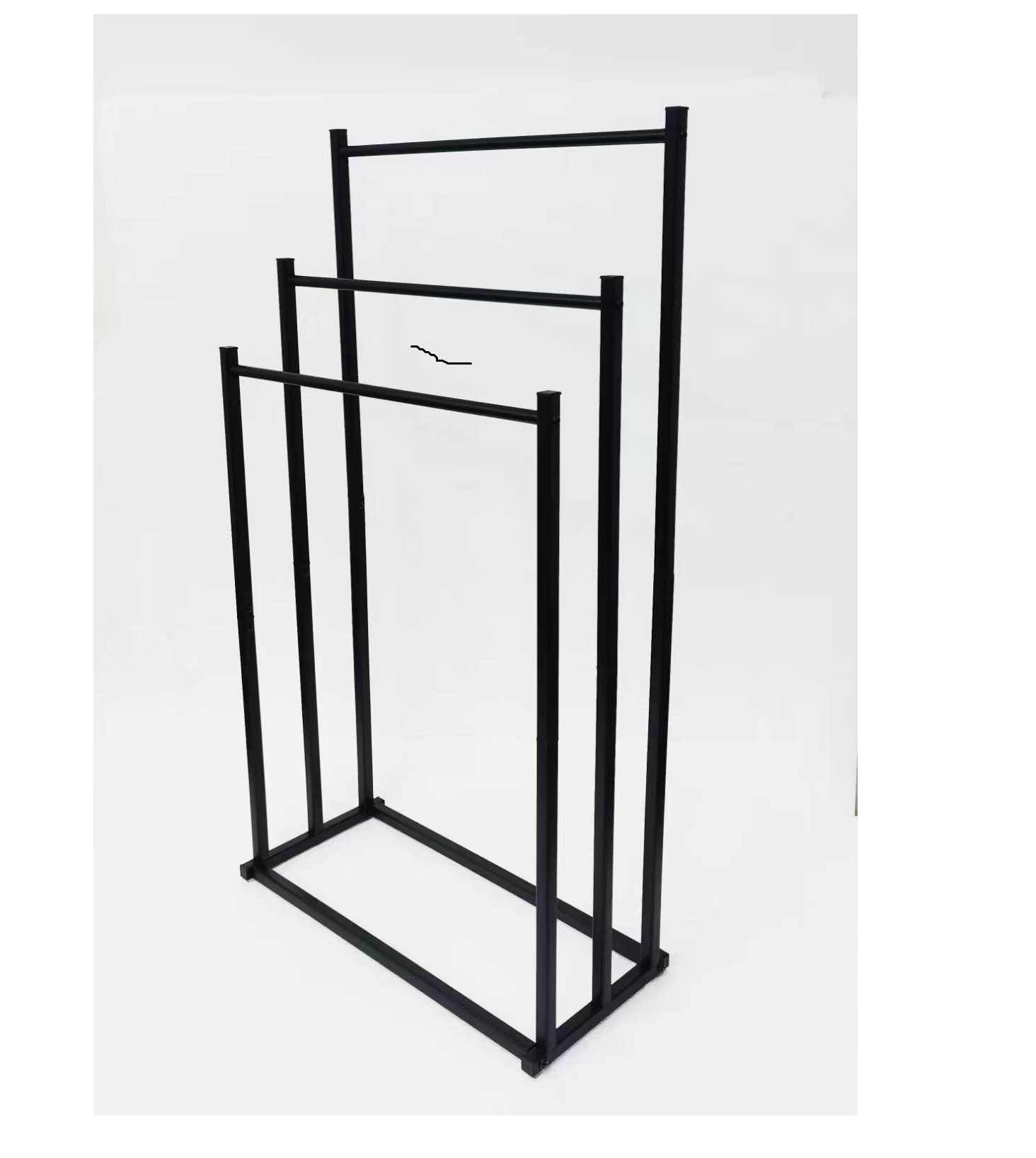 Newest black Bathroom Standing Stainless Steel Towel Rack Tower Shelf Towel Dryer Hanger