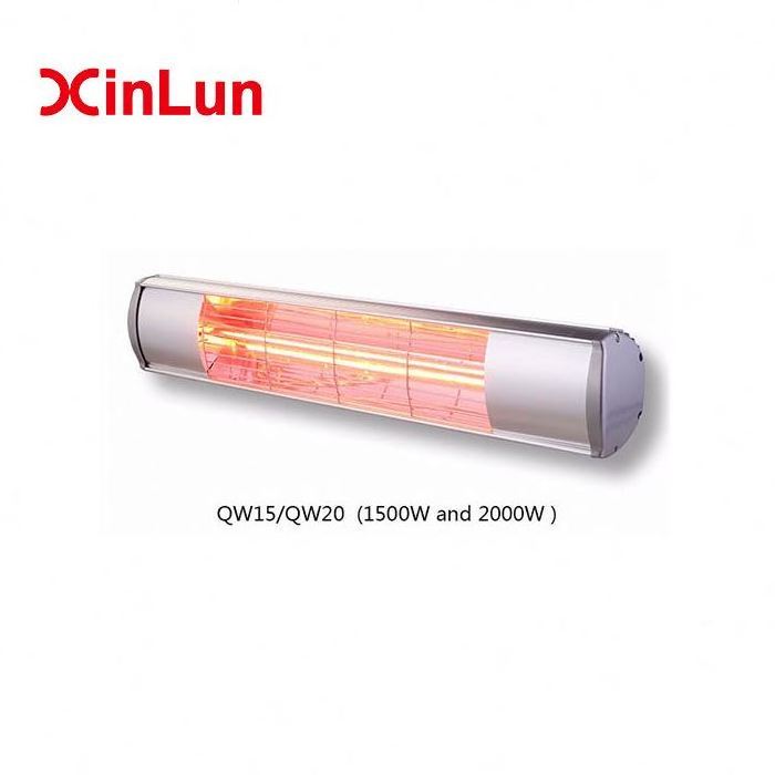 Factory Trading Outside Heater Tube Infrared Patio Heater Golden Electric Room Heater Wall Mounted Heat Radiation 1500W CN;ZHE