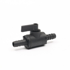 Plastic 3/8" Barb 2 Way Shut Off Switch Faucet Valve