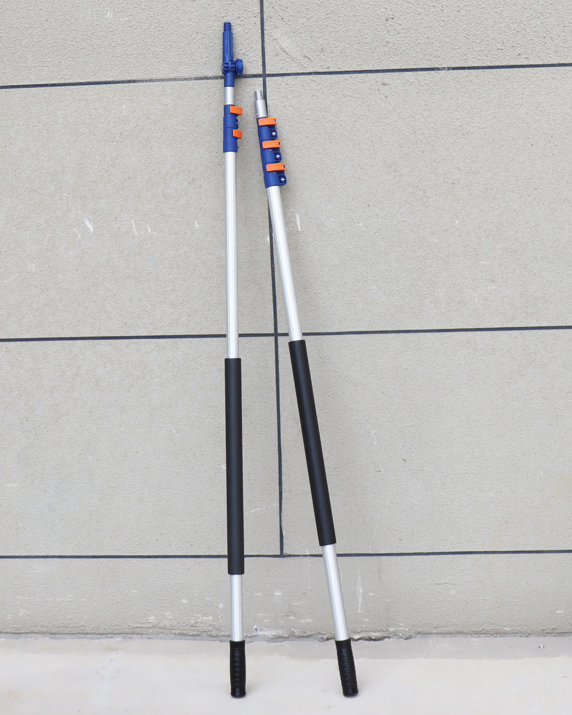 24FT 7 Meters Light Weight 180 Degree Adapter Flip Lock Aluminum Telescopic Extension Collapsible  Pole Rod