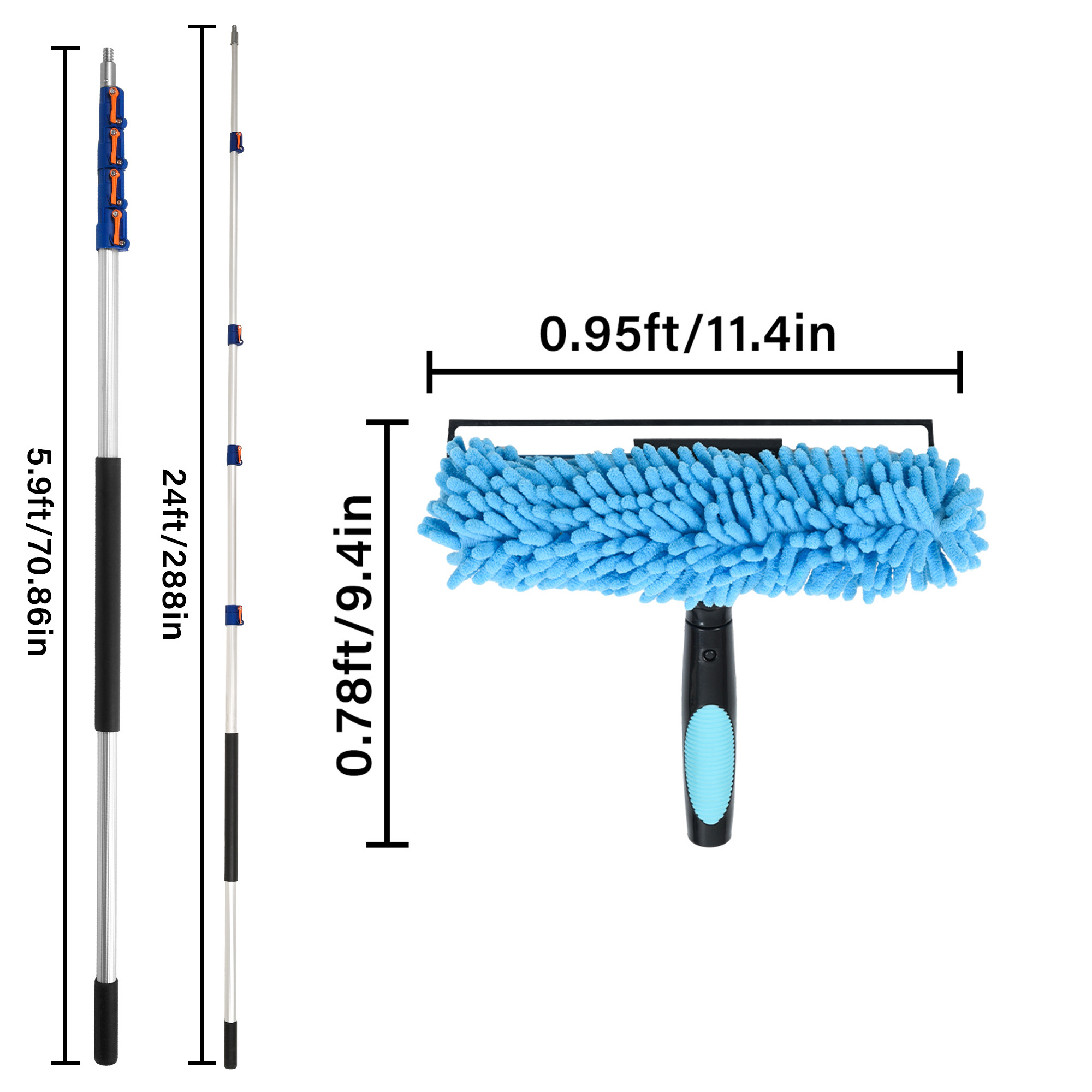 24 FT 7.3 Meters High Rise Window Cleaning Equipment