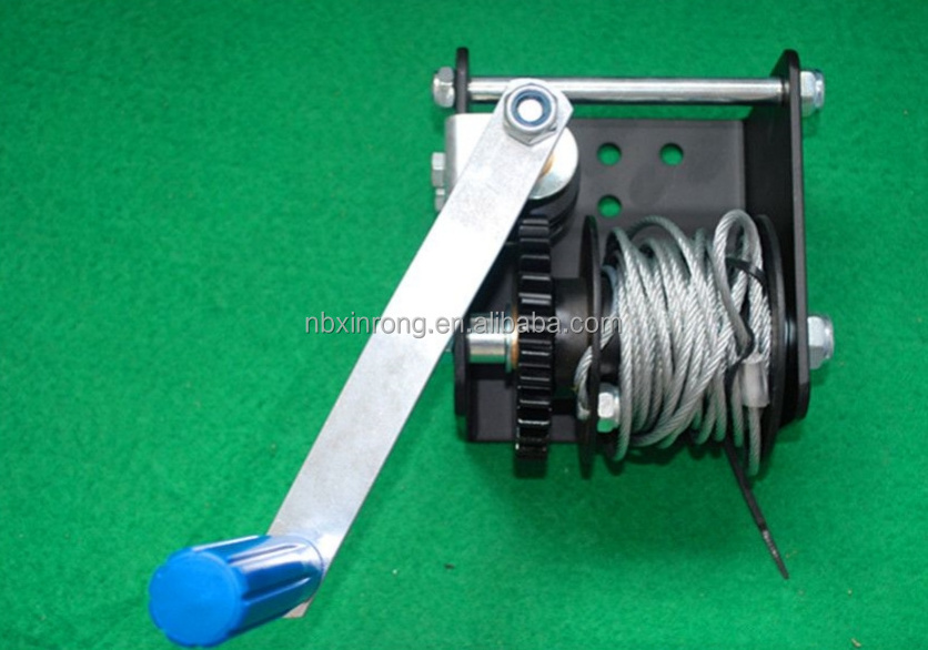 Cheap Self Locking 600kgs Worm Gear Winch Manual Hand Pulley Winch  Poultry Farm Manual Winch 31:1