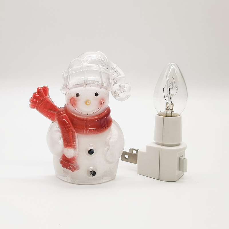 OEM/ODM Snowman Switch Control Night Light Plug in Wall Night Lamp Bathroom Home Kitchen Hallway Staireway Bedroom Nightlight