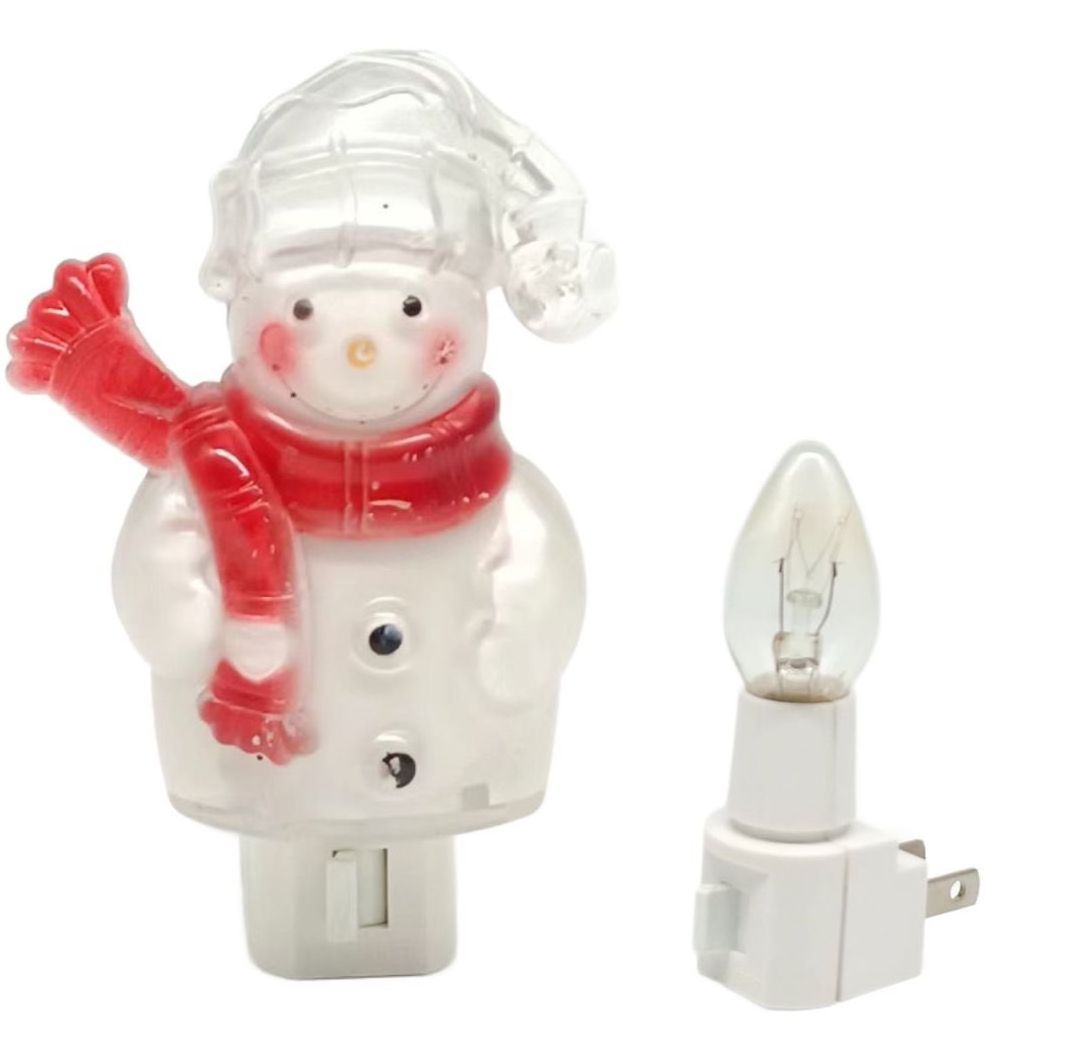 OEM/ODM Snowman Switch Control Night Light Plug in Wall Night Lamp Bathroom Home Kitchen Hallway Staireway Bedroom Nightlight