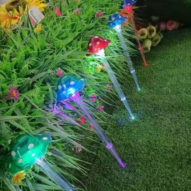 High Level Novelty Mushroom LED Lamps Home Decor Guard Yard Decorate Garden Lights Night Light