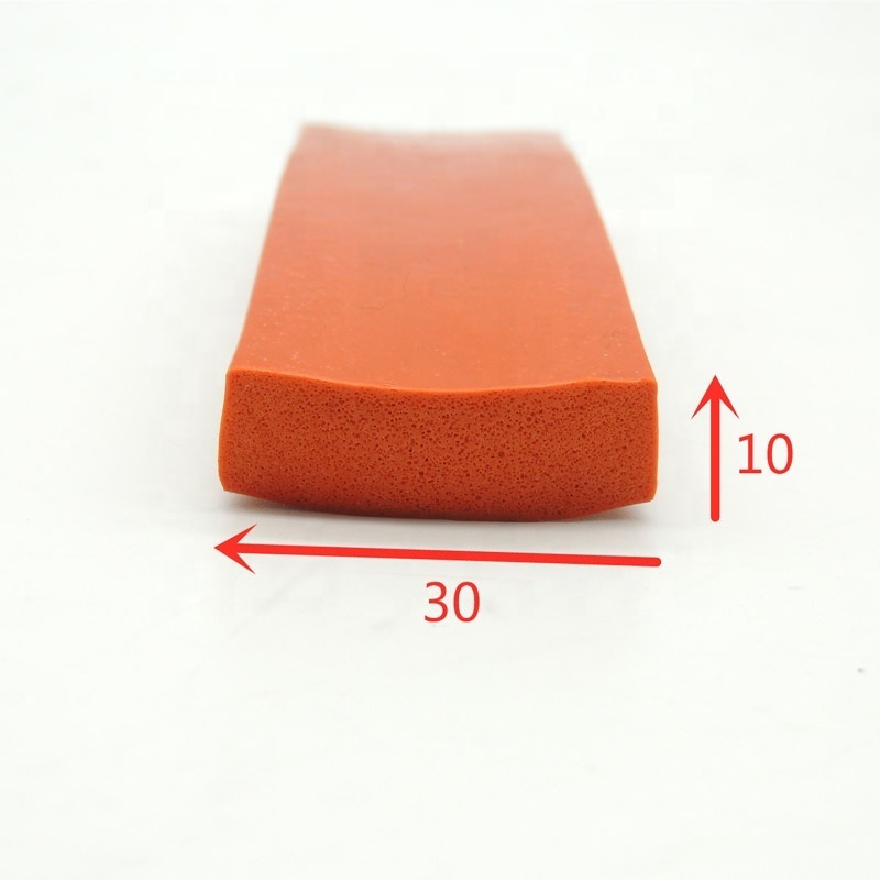 35x10 mm Silicone Rubber Seal Closed Cell Foam Silicone Extruded Rubber Seal