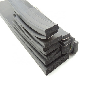 Custom size square shaped  foam rubber anti-collision seal  strip