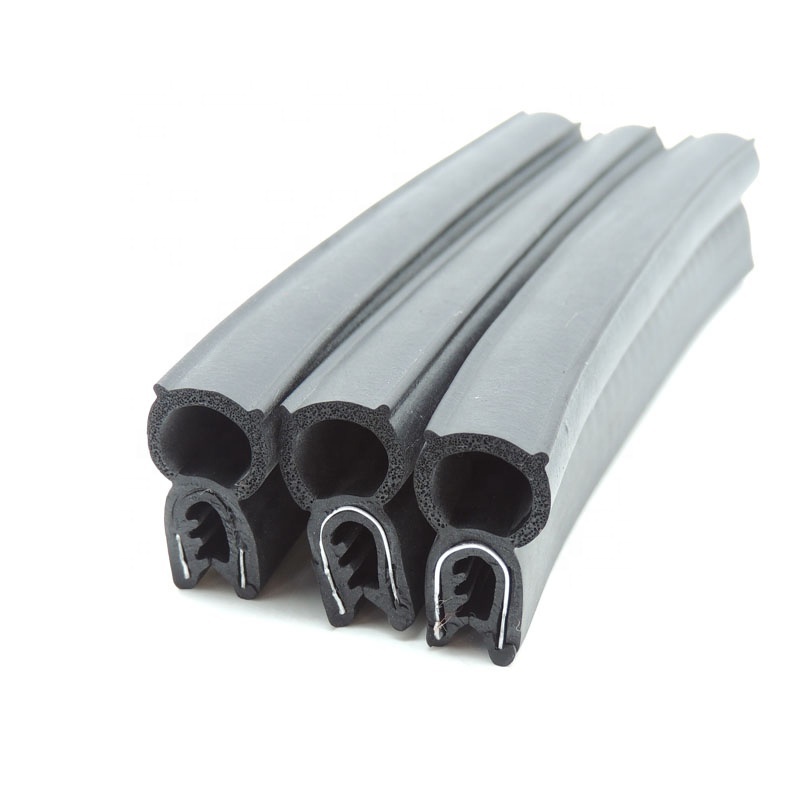 Rubber auto door seals strips /steel strip rubber seal strips