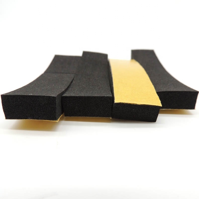 Half round EPDM sponge self adhesive cabinet door epdm adhesive sponge strip