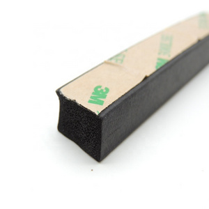 Custom size EPDM foam strip extruded round/square flat shape  sponge foam rubber seal strip self /adhesive rubber strips