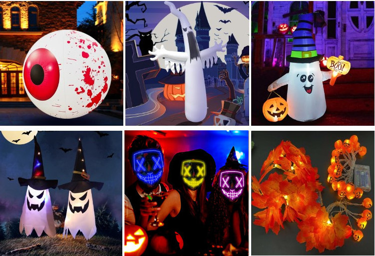 Battery Mini Portable Halloween Decoration Jack-O-Lantern Pumpkin Lantern with Flickering LED  for Ghost Party Home Outdoor Yard