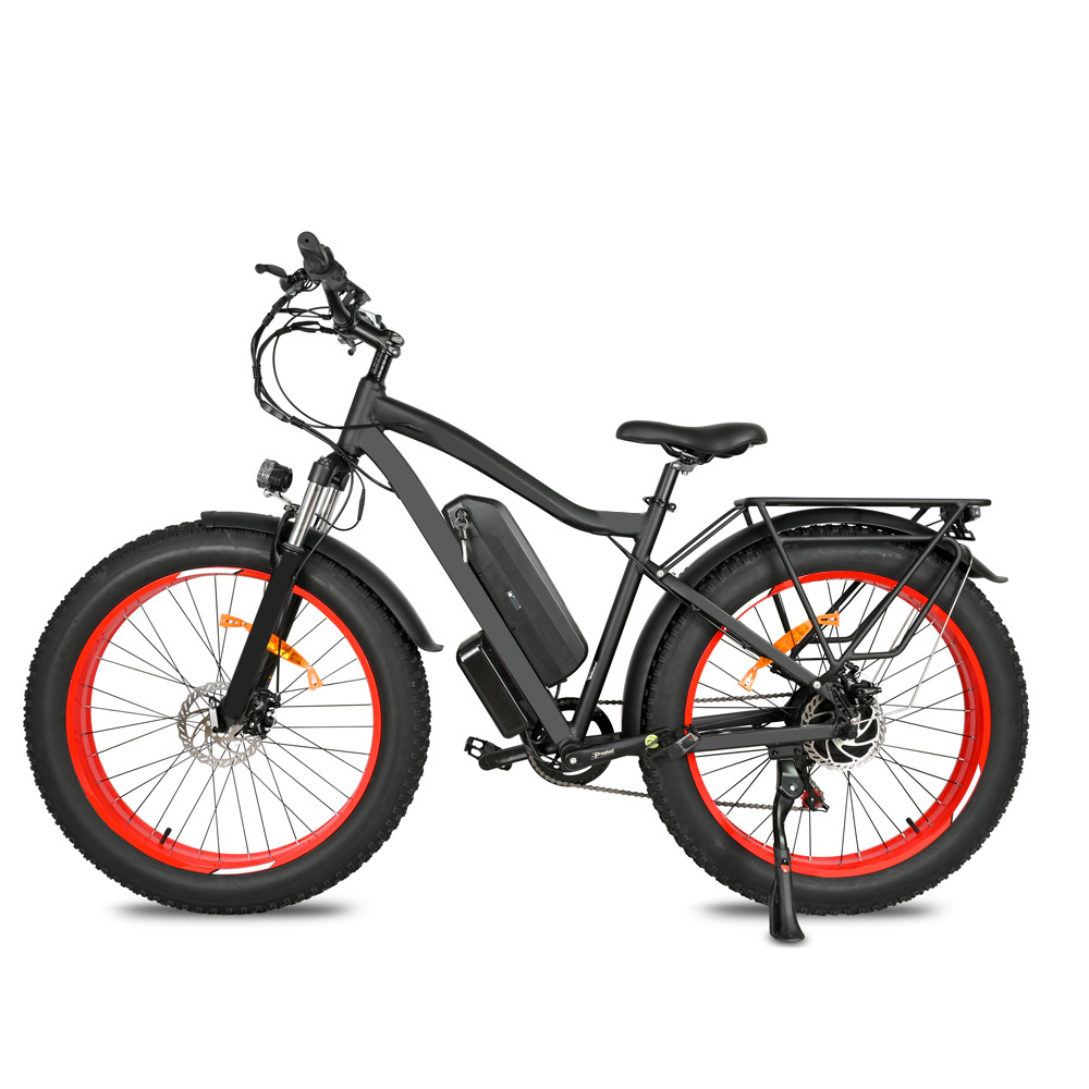 EU warehouse Wholesale 750w 26 inch aluminum alloy full suspension fat tire bike bicycle ebike 7 speed electric mountain bike