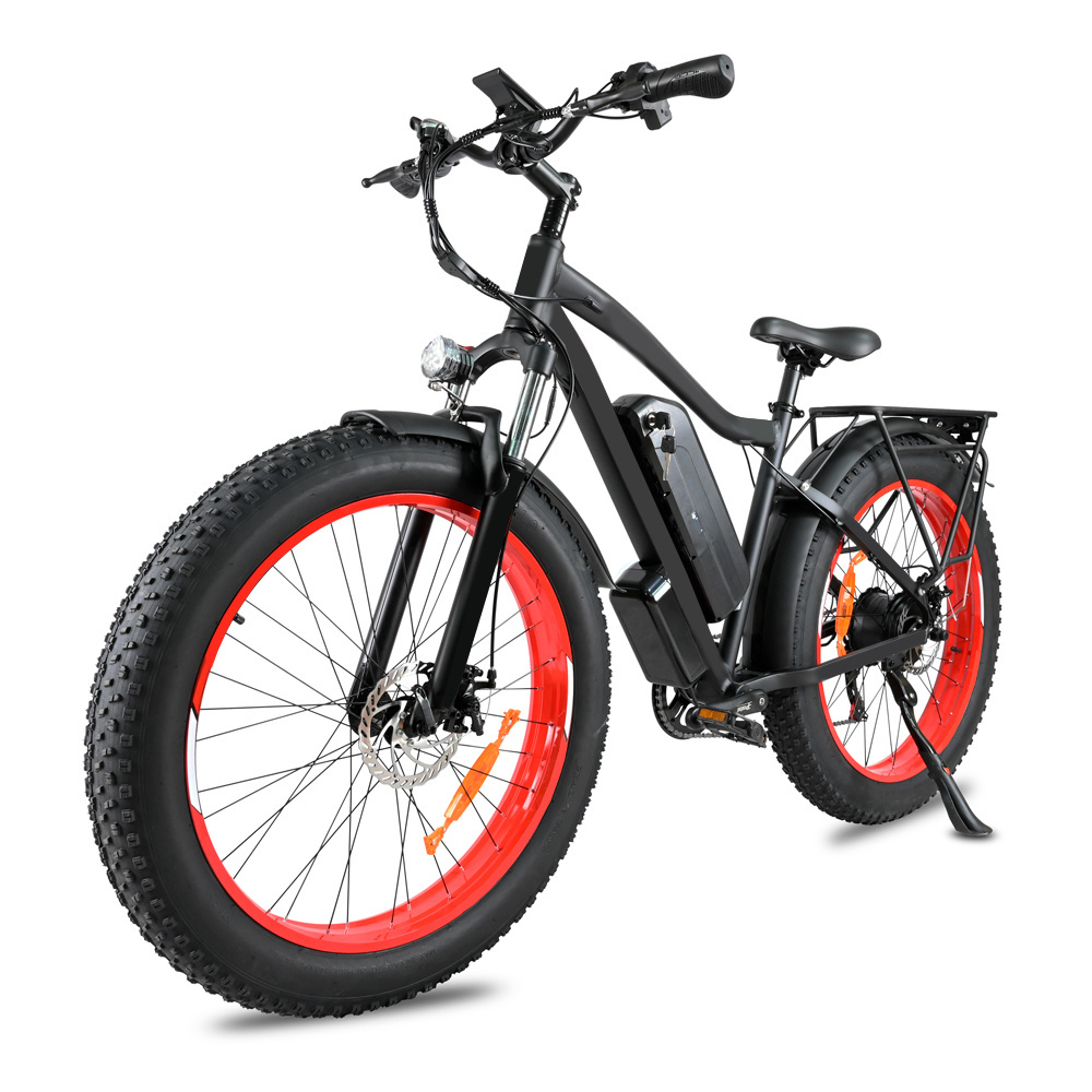 EU warehouse Wholesale 750w 26 inch aluminum alloy full suspension fat tire bike bicycle ebike 7 speed electric mountain bike