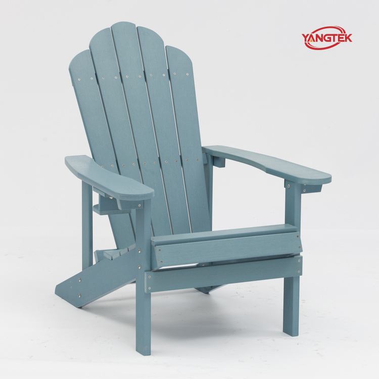 HDPE HDPS Adirondack Chair Plastic Wood Chair Teak Garden Chair