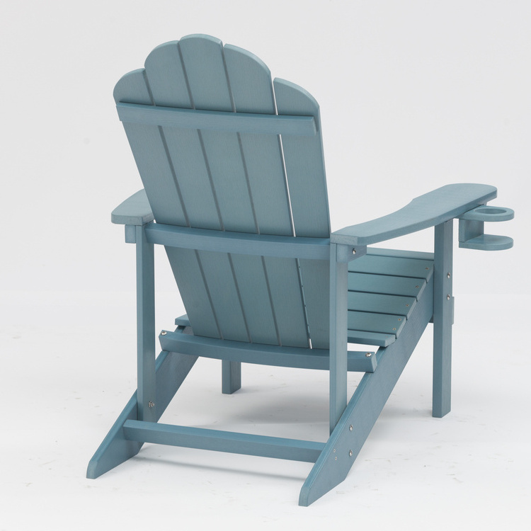 HDPE HDPS Adirondack Chair Plastic Wood Chair Teak Garden Chair