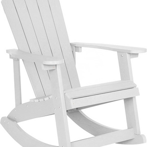 YANGTEK Adirondack Rocking Chairs Weather Resistant,Fire Pit Chairs,Plastic Adirondack Chairs for Adults,Loading 350 lb(White)