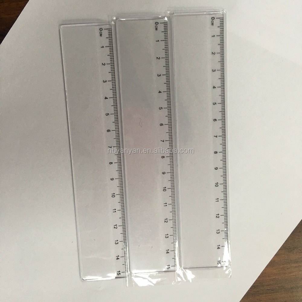 New products custom design and shaped clear pvc/pp flexible scale ruler