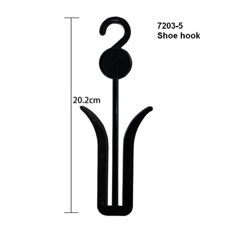 Plastic clothing store shoe hanger holder shoe hook for display