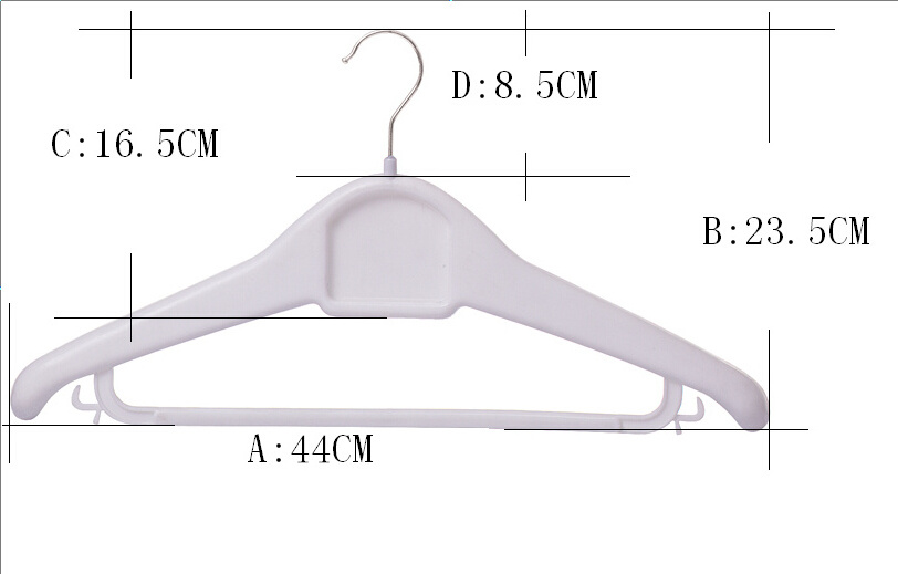 wall clothes hanger rack with metal hook