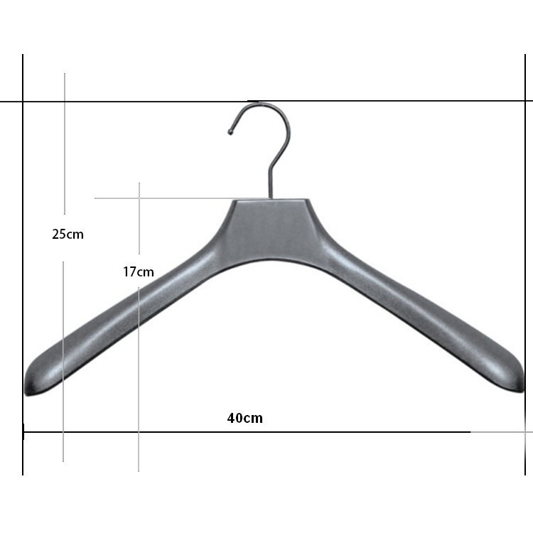 Hanger factory wholesale plastic luxury hanger coat suit clothes display hanger with logo