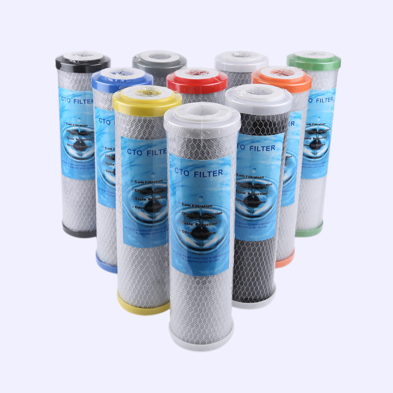 Activated carbon block filter cartridge 10-20'' pp cto water filter cartridge