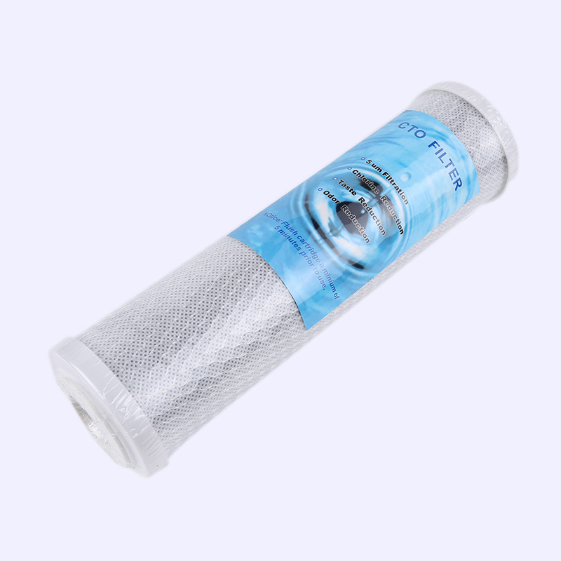 Activated carbon block filter cartridge 10-20'' pp cto water filter cartridge