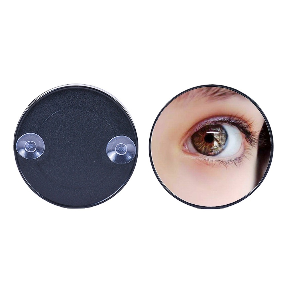 Custom Wall Mounted Small Round Cosmetic  Magnifying Suction Cup Mirrors for Makeup