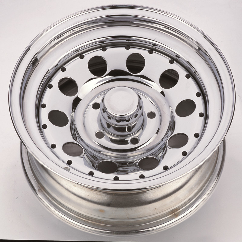 High Quality Custom Made Chrome Lip 14 Inch Sport Rim 5x114.3 Modular Steel Trailer Wheels