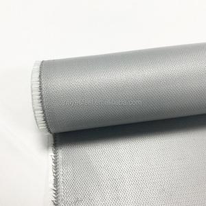 Heat Treatment E glass Silicone Coating Non woven Fire Fabric Two Sides Silicone Rubber Coated Fiberglass Fabric