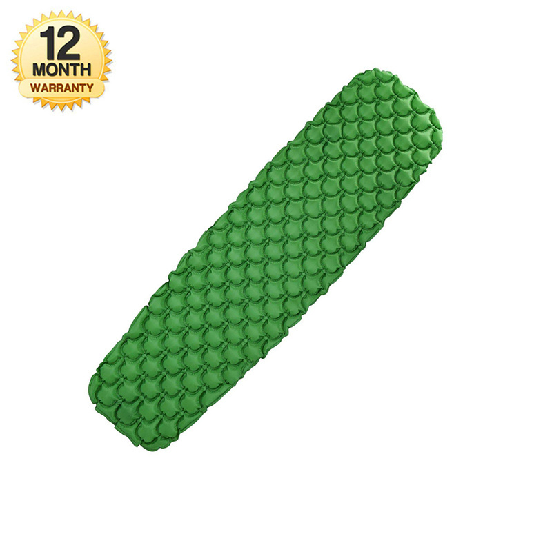 Mummy shape ultralight inflatable air mat and sleeping pad for outdoor and also hammock