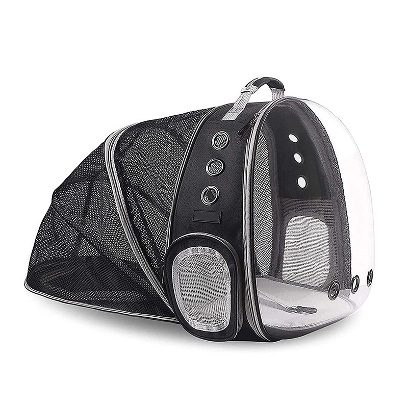 Hot Sale Breathable Bagpack Expandable Cat Pet Carrier Backpack for Cats and Dogs Carrier Travel Custom Polyester Solid Capsule