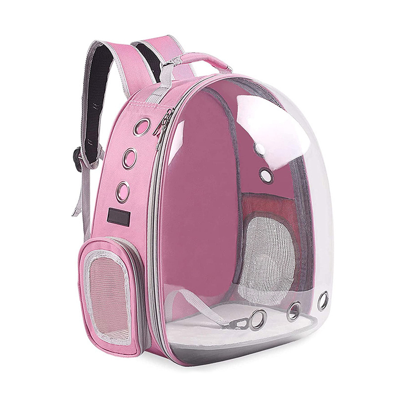 Hot Sale Breathable Bagpack Expandable Cat Pet Carrier Backpack for Cats and Dogs Carrier Travel Custom Polyester Solid Capsule