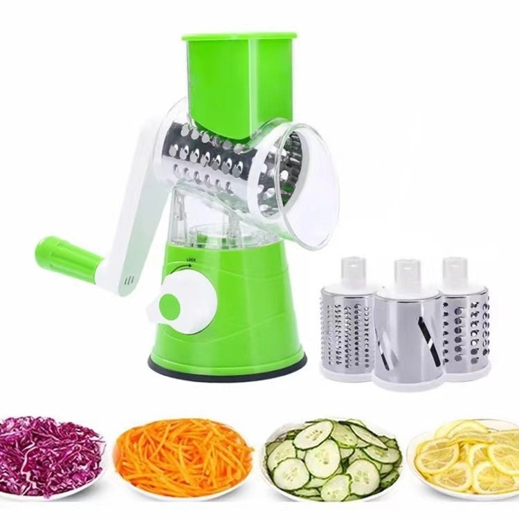 Kitchen Manual Vegetable Fruit Cutter Multifunctional Salad Maker  Slicer Chopper Rotary Cheese Grater Potato Carrot Shredder