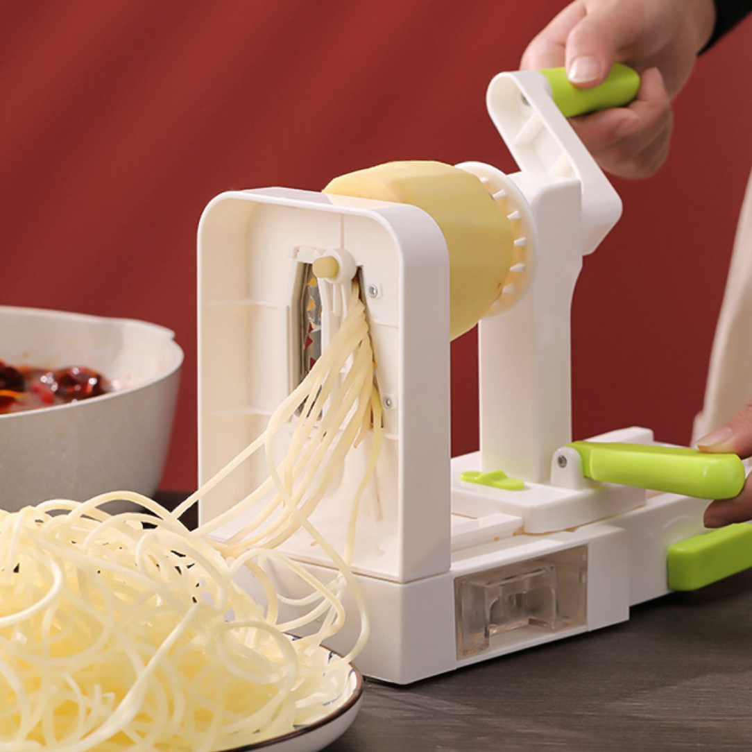 Vegetable Fruit Slicer 4 Blade Vegetable potato Spiralizer Handheld carrot cucumber Spiral Cutter