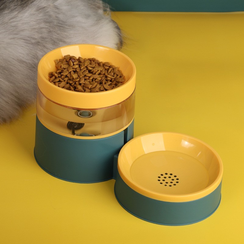 Plastic Pet Drinking Fountain Automatic Dog Cat Feeder Drinking Bowl For Dog Cat Pet Water Drinking Fountain Food Feeder