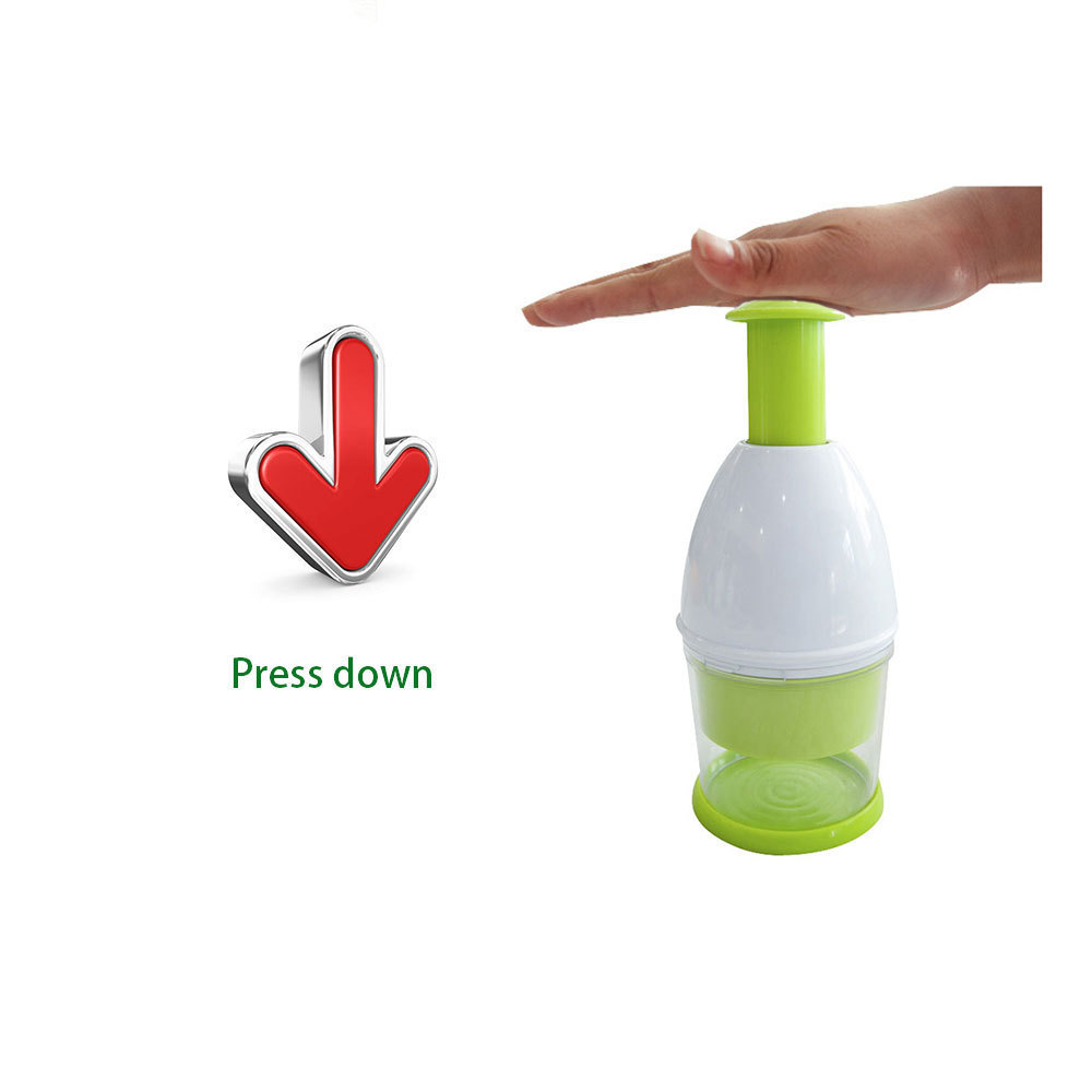 Kitchen Veggie Chopper Hand Press Garlic Onion Ginger Shredder Machine