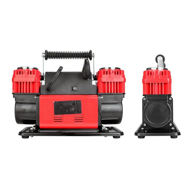 Heavy Duty 12V 24V Double Cylinders 300L 200PSI Tire inflator with American Plugs Air Compressor for Car Truck SUV ATV Bus