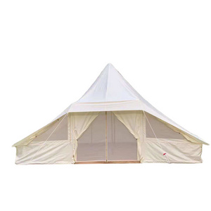 Outdoor pyramid shape cotton 6-8 persons canvas touareg tent