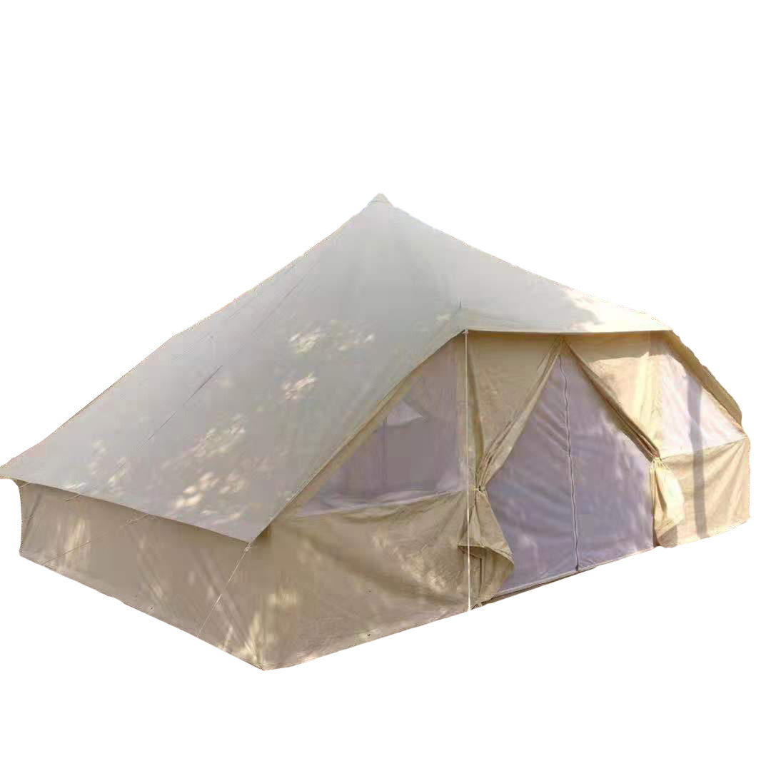 Outdoor pyramid shape cotton 6-8 persons canvas touareg tent