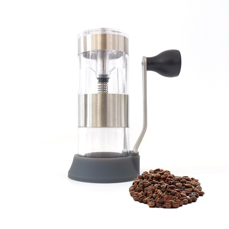 Mini Coffee Grinders Manual Ceramic Burr Stainless Steel Hand Crank Coffee Grinder For Sale